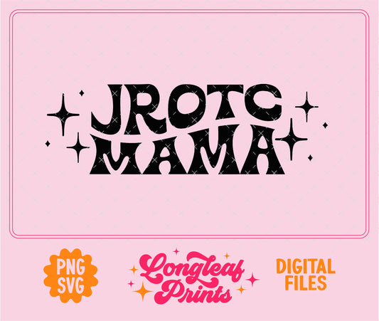 JROTC Mama Retro Stars SVG Digital Download Design File