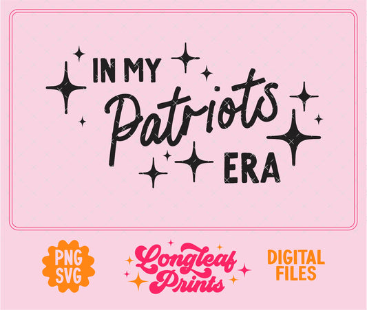 In My Patriots Era Mascot SVG Digital Download Design File
