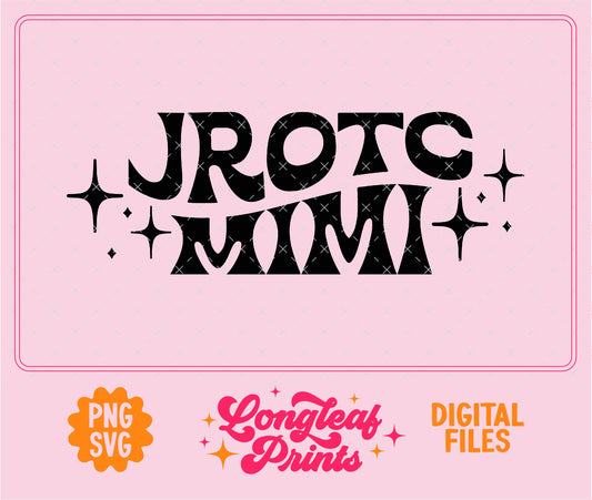 JROTC Mimi Retro Stars SVG Digital Download Design File