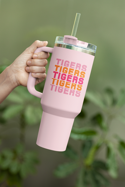 Tigers Block Letter Mascot SVG Digital Download Design File