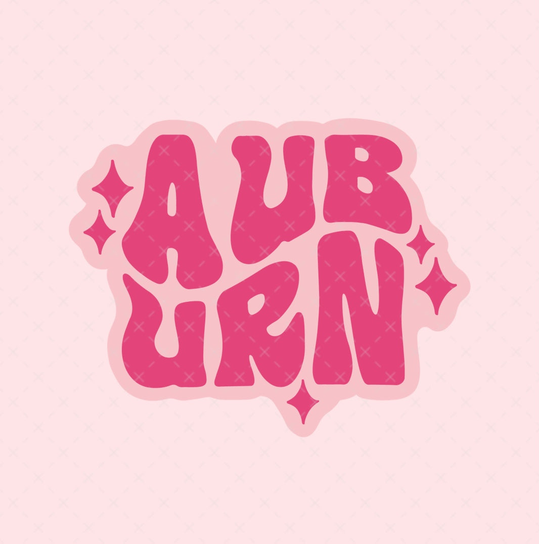 Pink Auburn SVG Design File