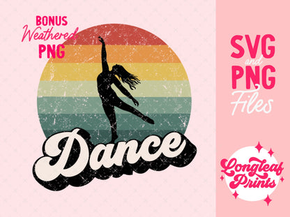 Dance Sunset Flowy Digital Download Design File