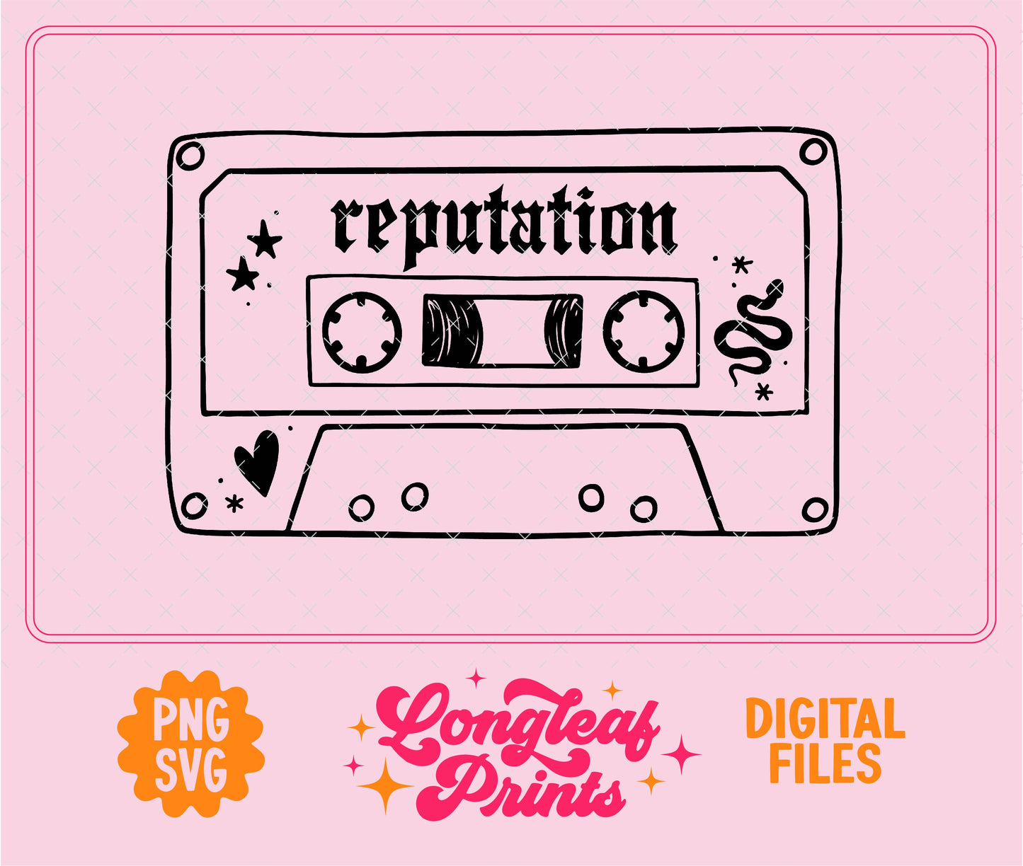 Reputation Mixtape SVG Digital Download Design File