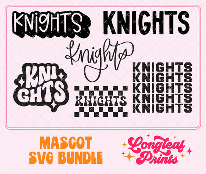 Knights Mascot SVG Bundle