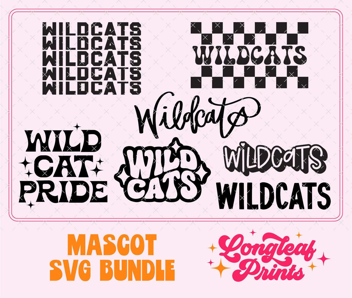 Wildcats Mascot SVG Bundle