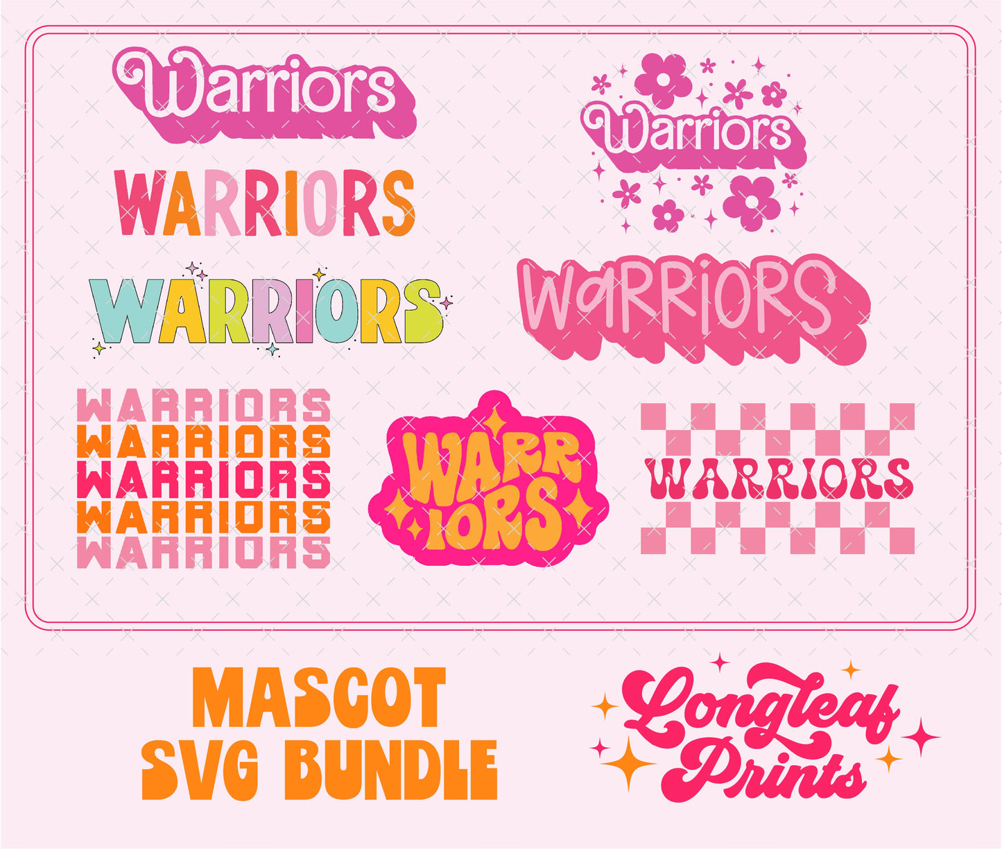 Warriors Mascot SVG Bundle