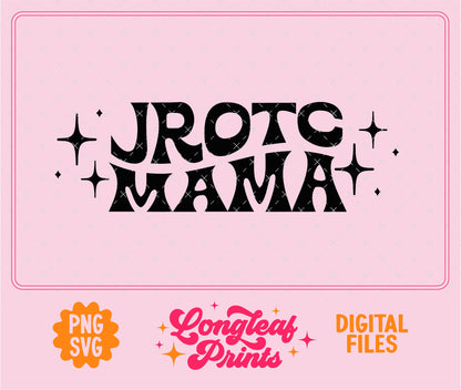 JROTC Mama Retro Stars SVG Digital Download Design File