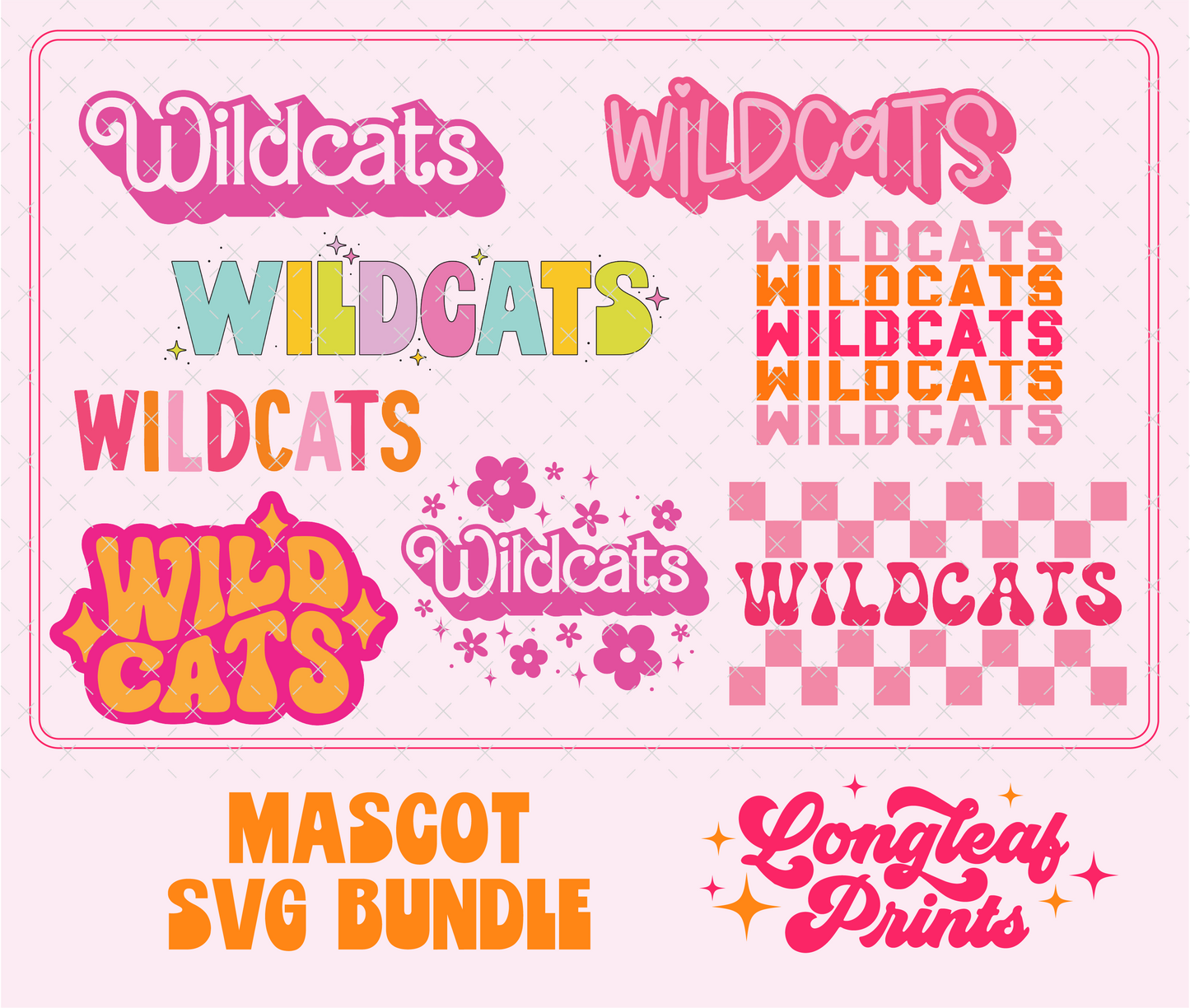 Wildcats Mascot SVG Bundle