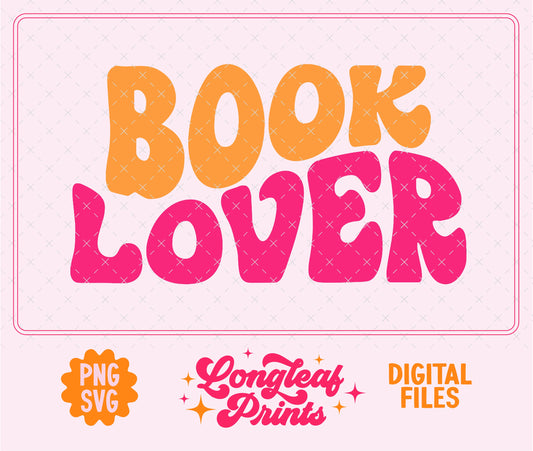 Book Lover SVG Digital Download Design File