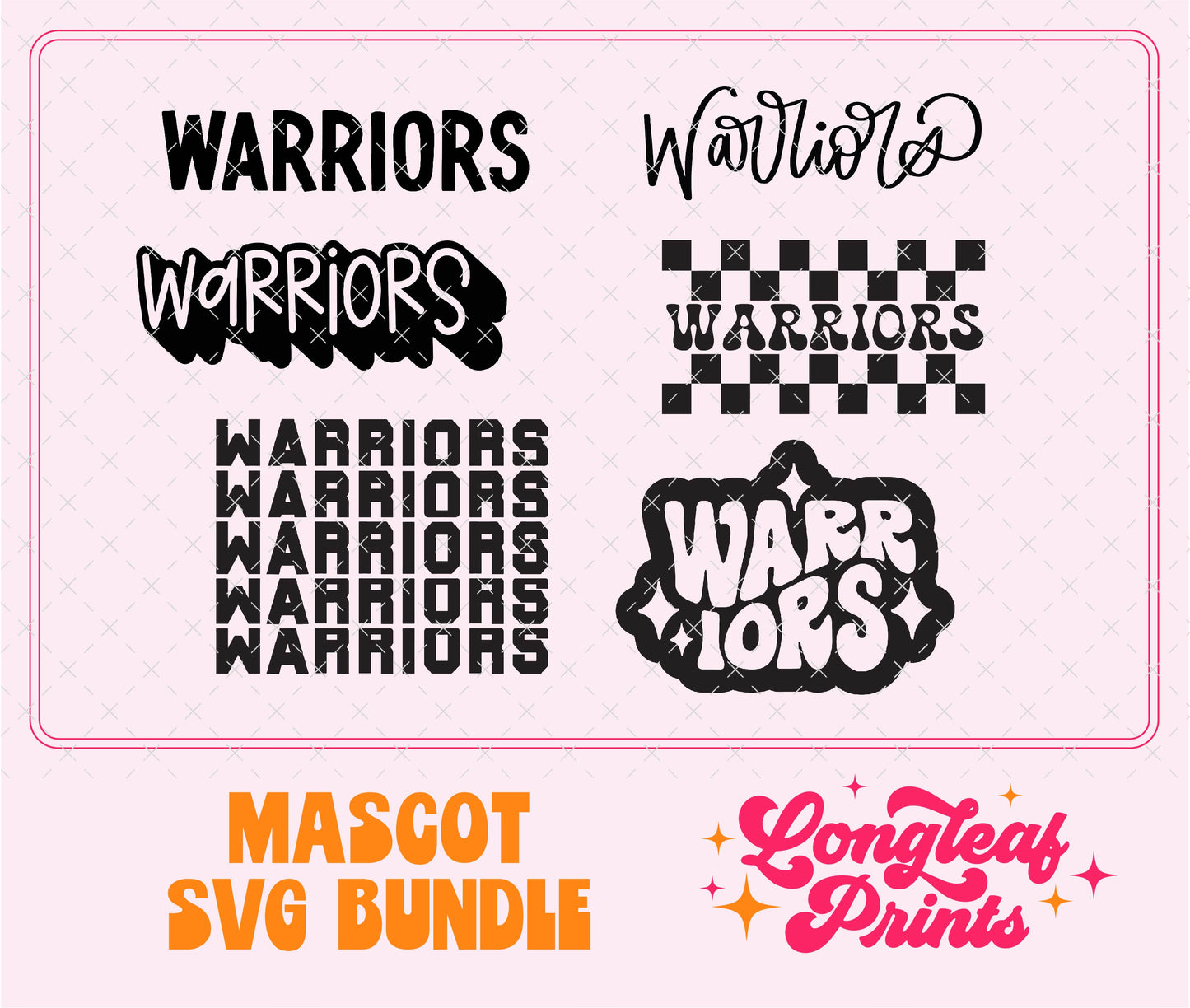 Warriors Mascot SVG Bundle