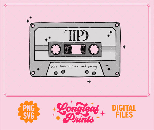 TTPD The Tortured Powts Department Mixtape SVG Digital Download Design File