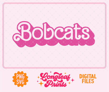 Bobcats Mascot Barbie SVG Digital Download Design File