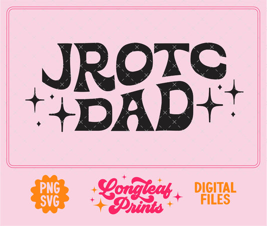 JROTC Dad Retro Stars SVG Digital Download Design File