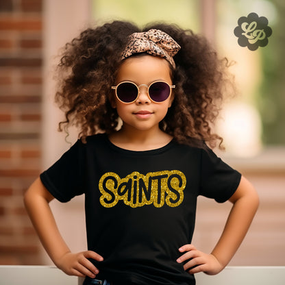 Saints Mascot Glitter Sequin PNG Bundle