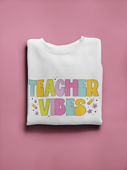 Teacher Vibes SVG Digital Download Design File