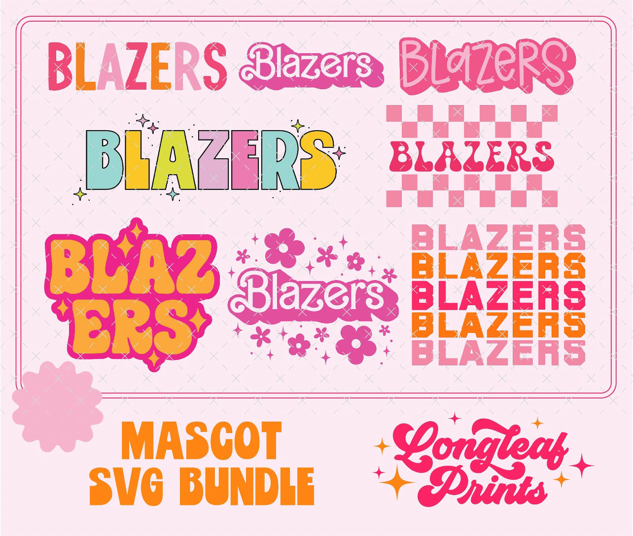 Blazers Mascot SVG Bundle