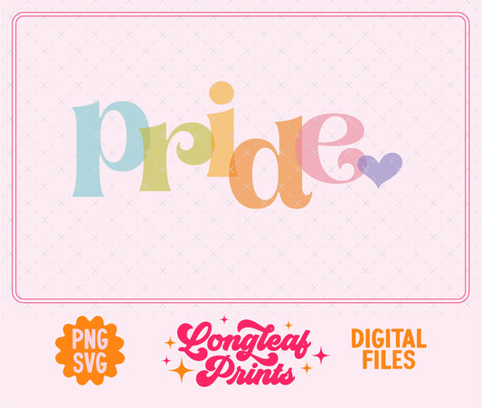 Pride Stamped SVG Digital Download Design File