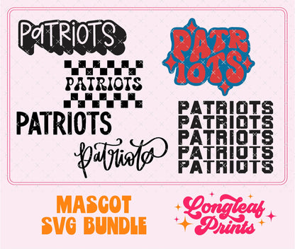 Patriots Mascot SVG Bundle