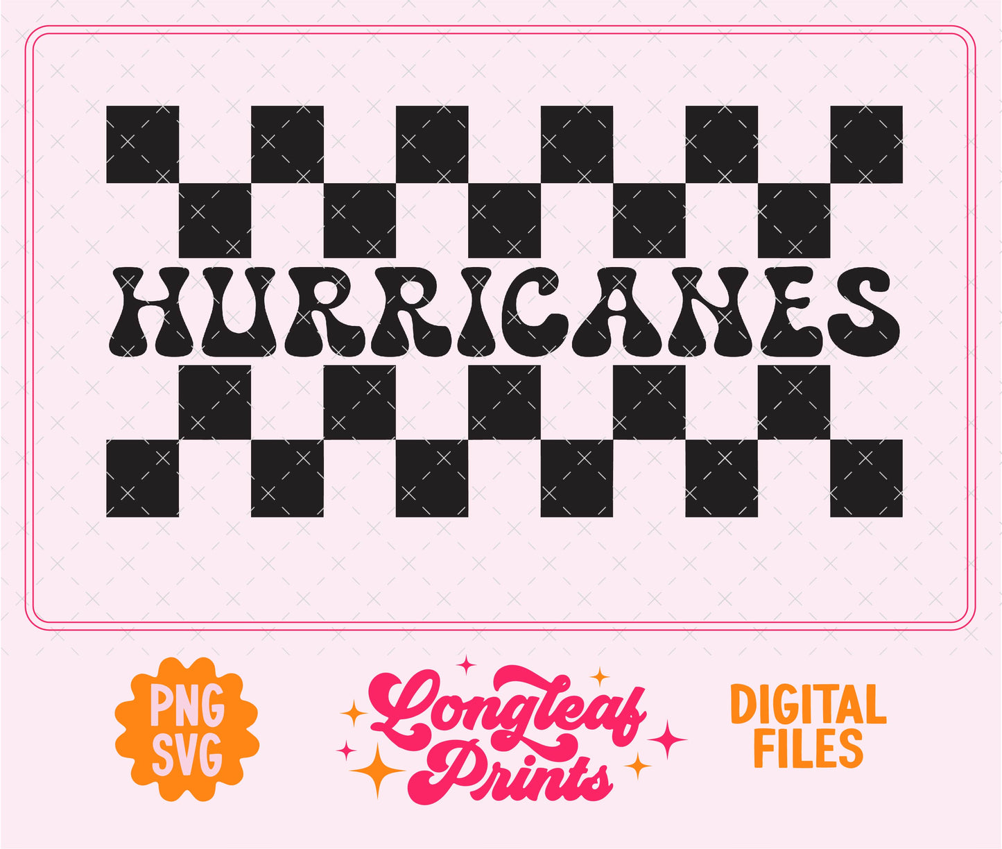 Hurricanes Mascot Checker SVG Digital Download Design File