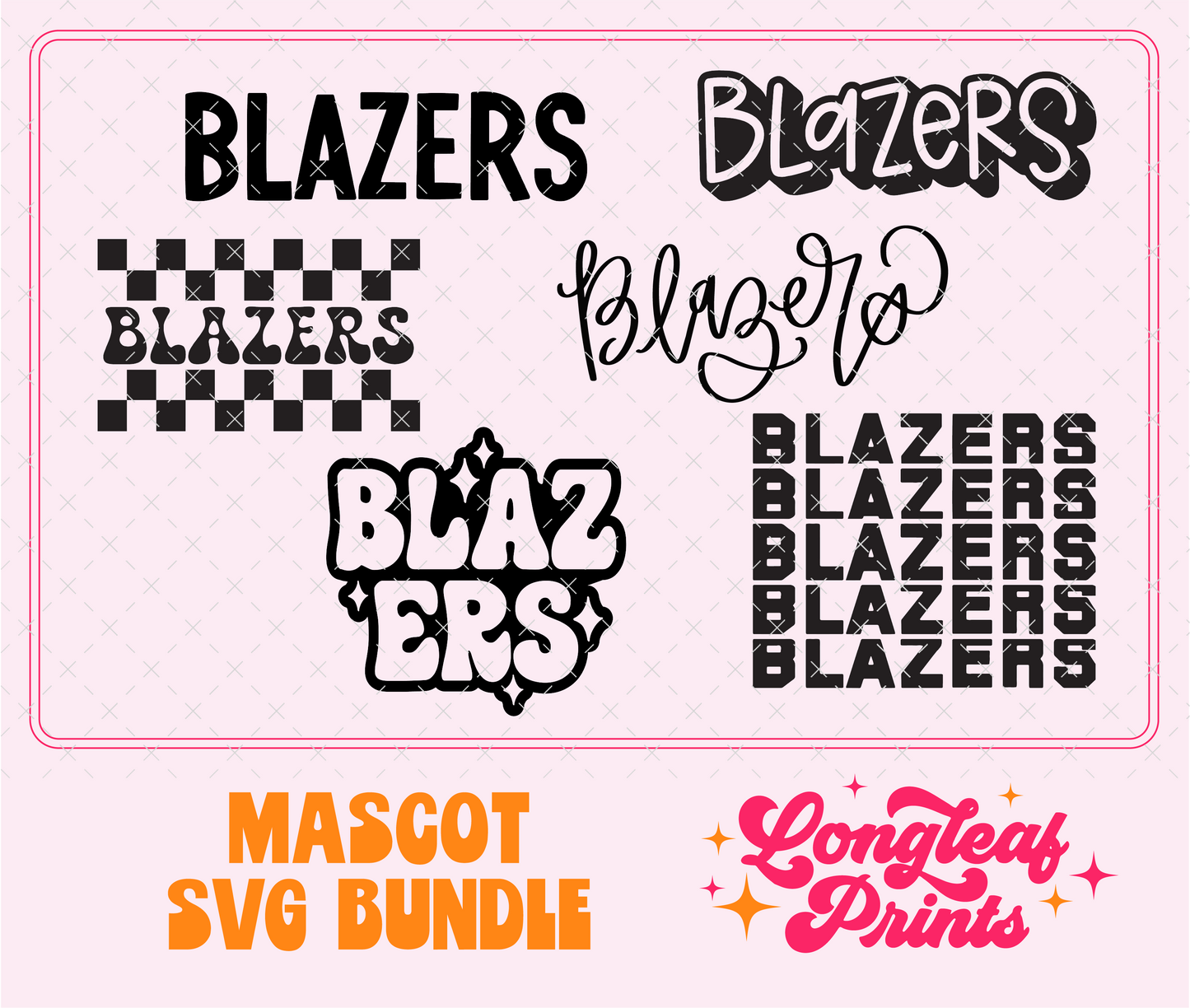 Blazers Mascot SVG Bundle