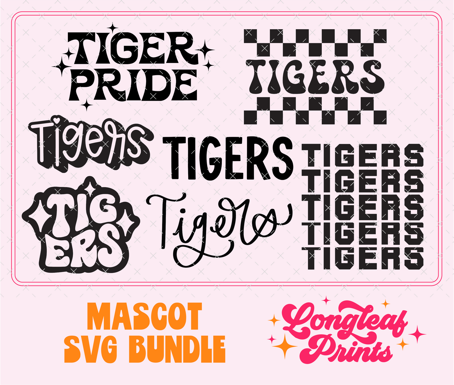 Tigers Mascot SVG Bundle