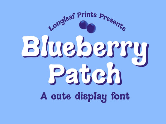 Blueberry Patch Handwritten Font