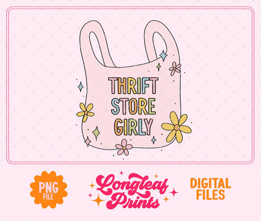 Thrift Store Girly PNG Digital Download Design File