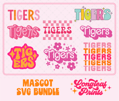 Tigers Mascot SVG Bundle