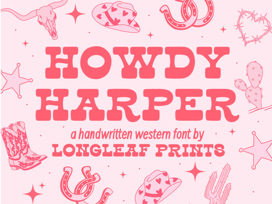 Howdy Harper Handwritten Western Font