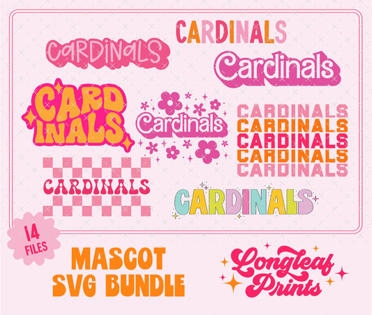 Cardinals Mascot SVG Bundle