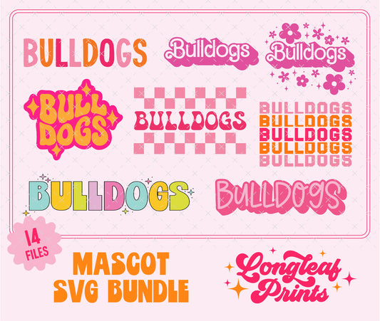 Bulldogs Mascot SVG Bundle