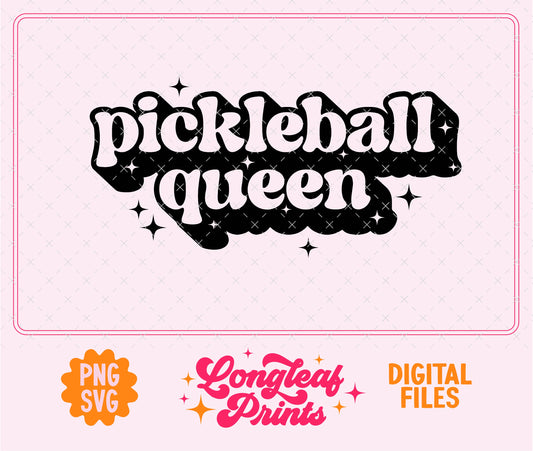 Pickleball Queen SVG Digital Download Design File