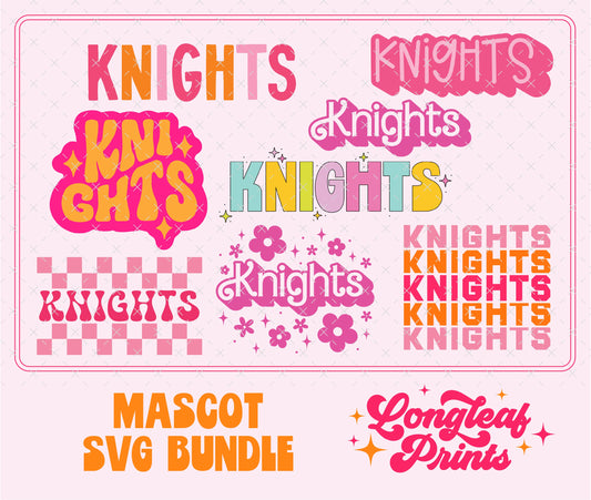 Knights Mascot SVG Bundle