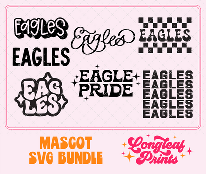 Eagles Mascot SVG Bundle