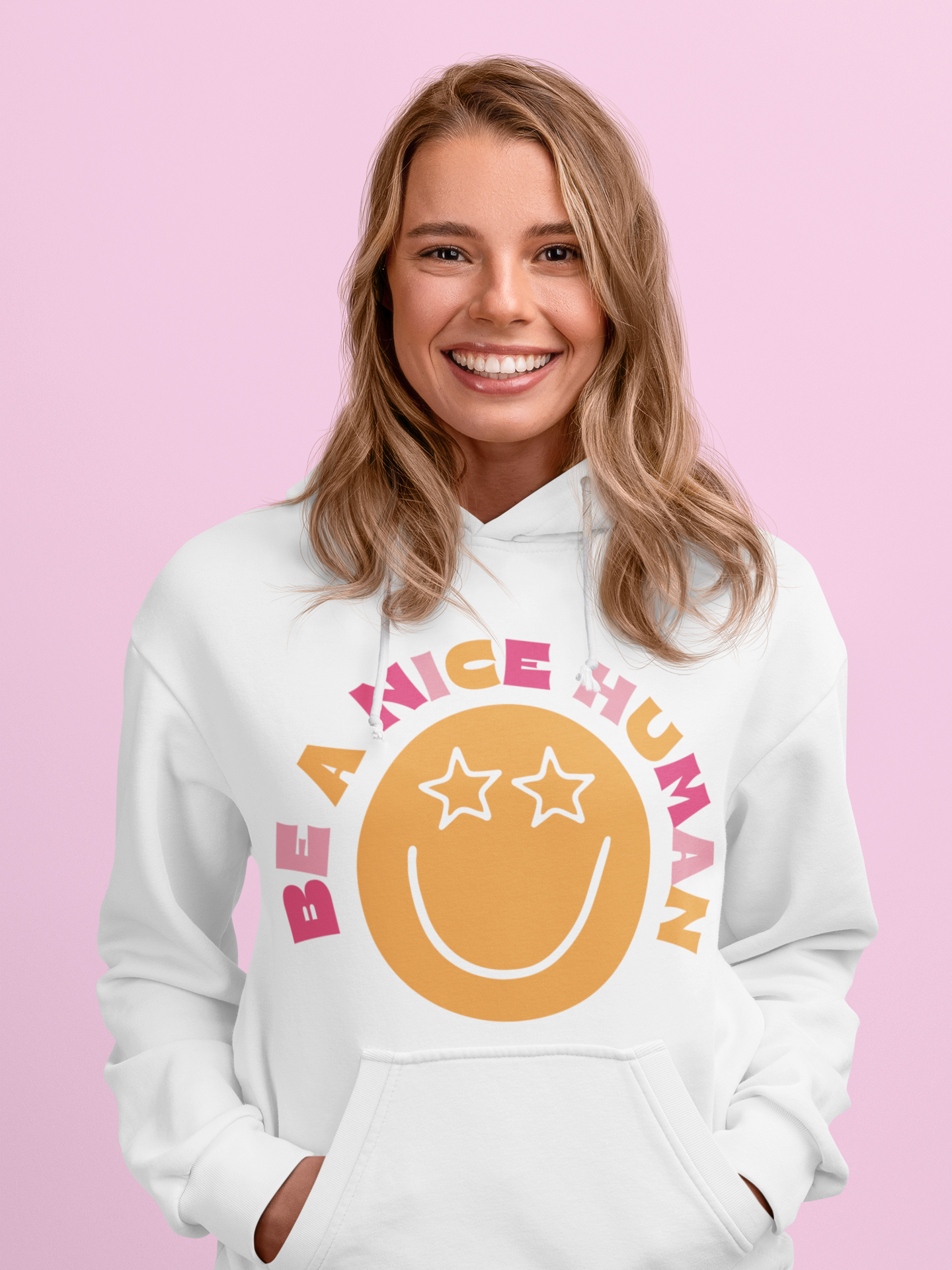 Be A Nice Human Hoodie SVG Design Sublimation DTF