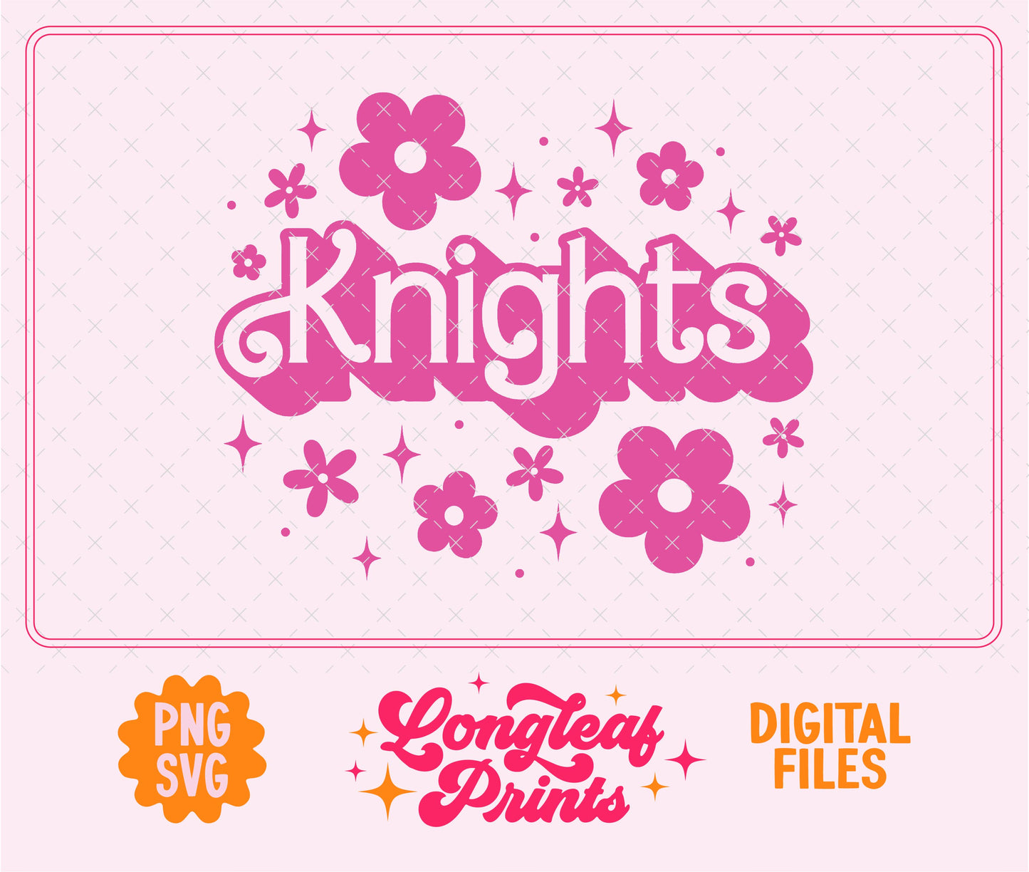 Knights Mascot Barbie SVG Digital Download Design File