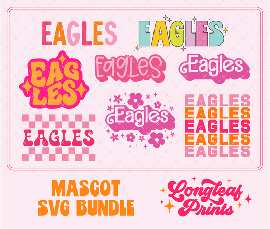 Eagles Mascot SVG Bundle