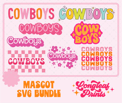 Cowboys Mascot SVG Bundle