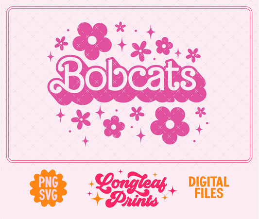 Bobcats Mascot Barbie SVG Digital Download Design File