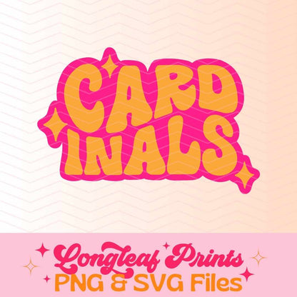 Cardinals Retro Mascot SVG Digital Download Design File