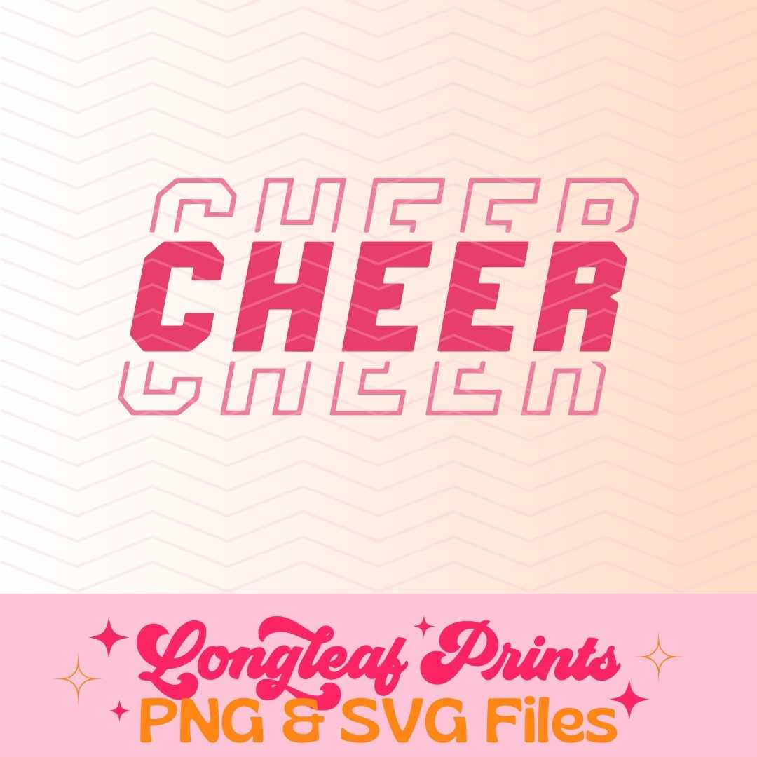 Cheer Athletic SVG Digital Download Design File