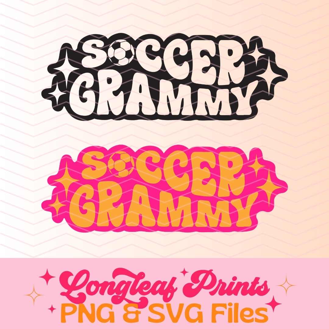 Soccer Grammy SVG Digital Download Design File