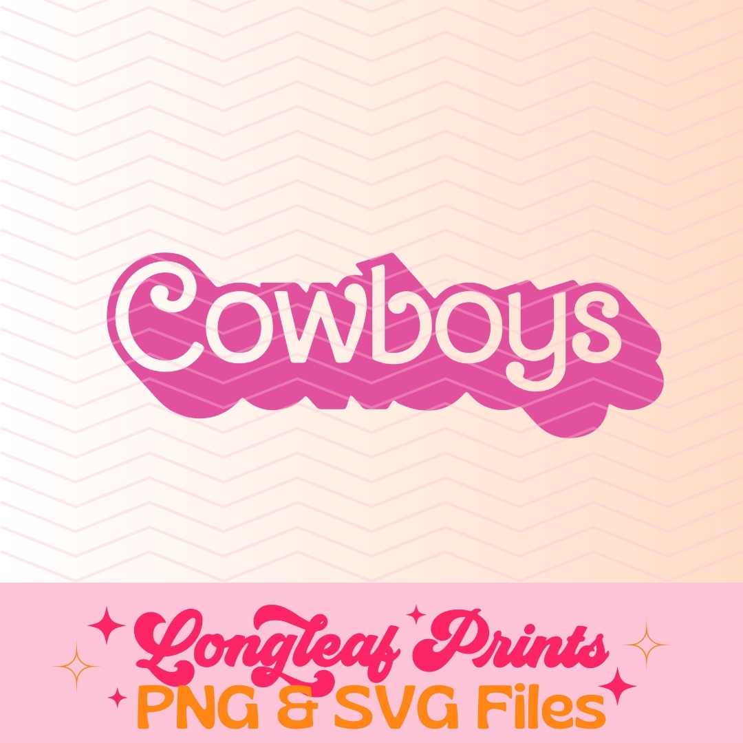 Cowboys Mascot Barbie SVG Digital Download Design File