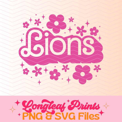 Lions Mascot Barbie SVG Digital Download Design File