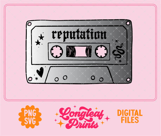 Reputation Mixtape SVG Digital Download Design File