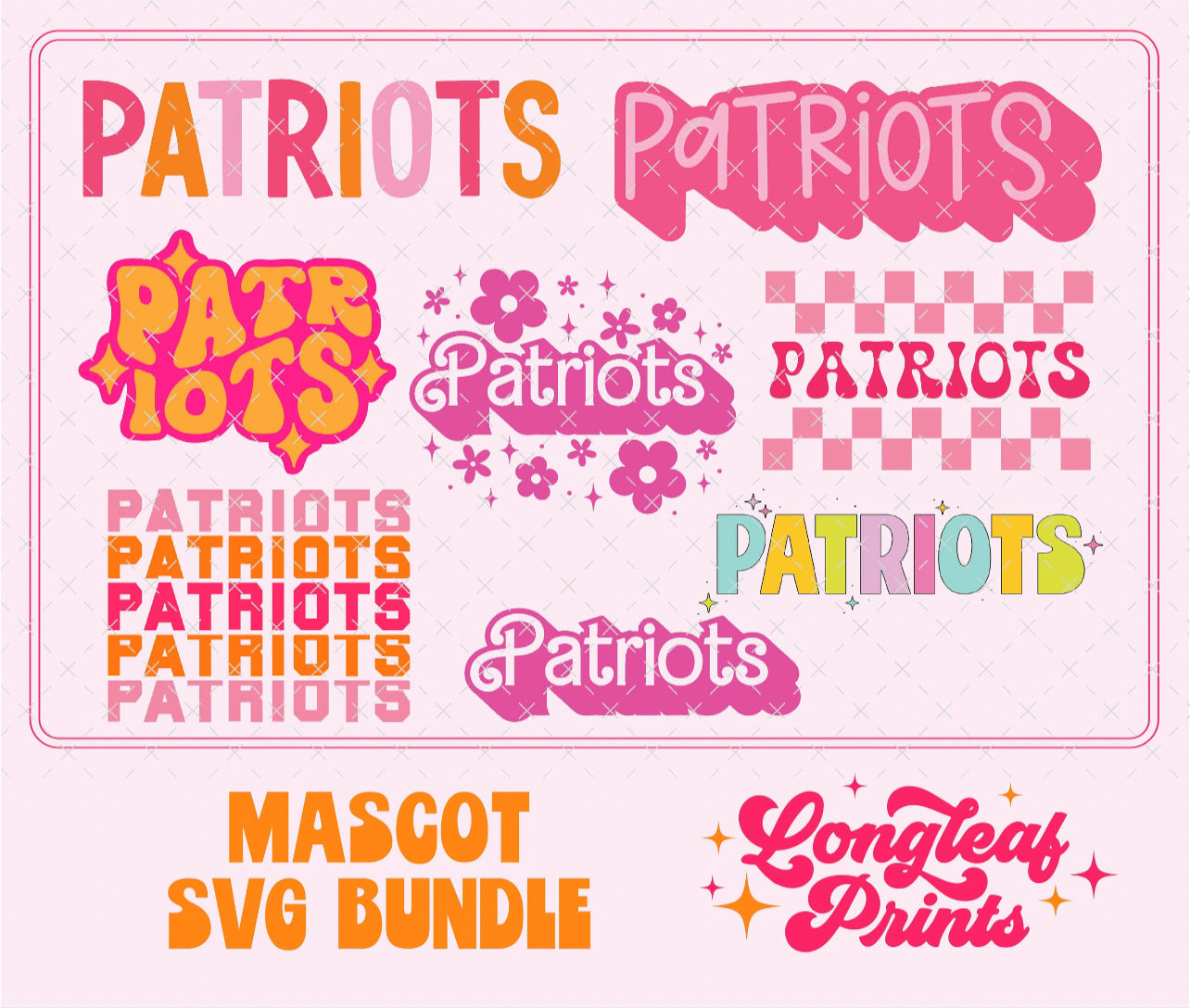 Patriots Mascot SVG Bundle