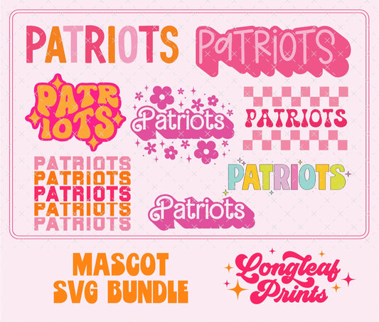 Patriots Mascot SVG Bundle