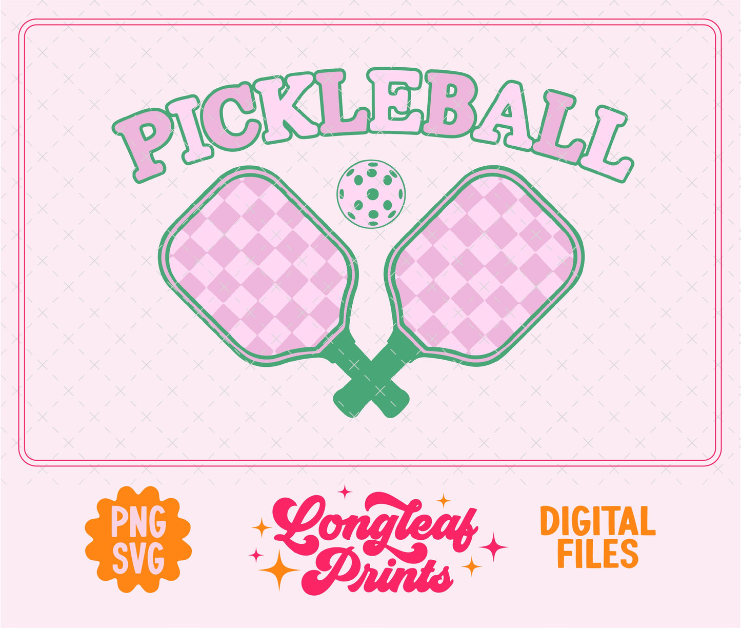 Pickleball SVG Digital Download Design File