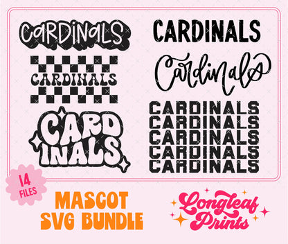 Cardinals Mascot SVG Bundle