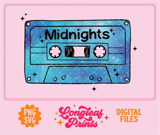 Midnights Mixtape SVG Digital Download Design File